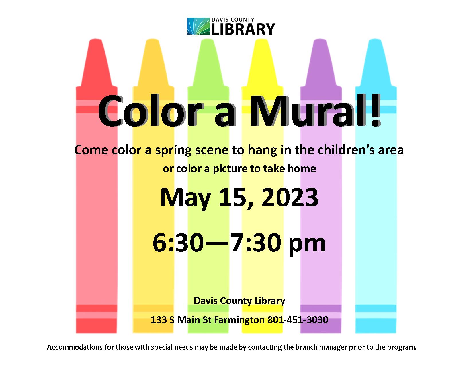 Color a Spring Mural