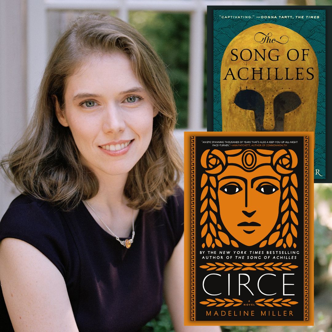 Virtual Author Talk - Madeline Miller - Thursday, March 21, 2024 at 5:00 pm.  Register at https://libraryc.org/daviscountylibrary/41343