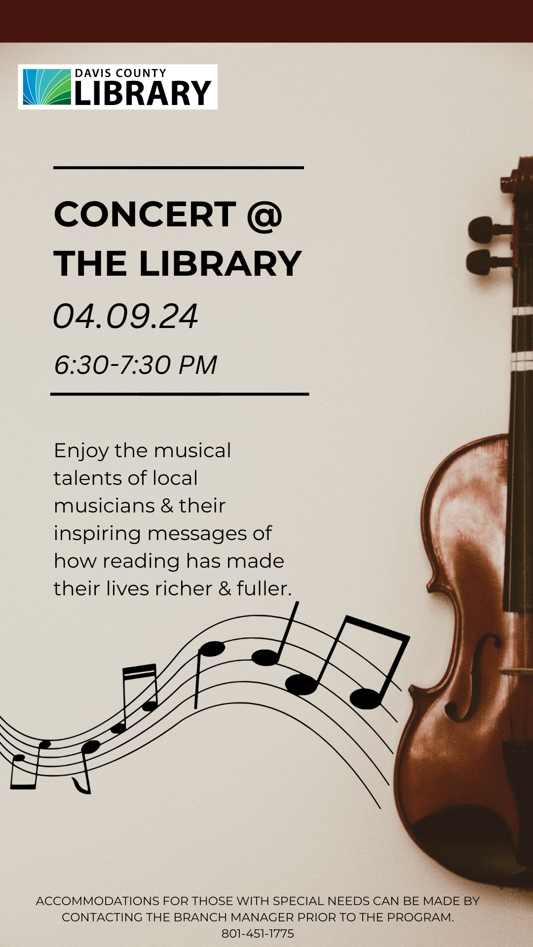 Concert @ the Library 4/09 CTV