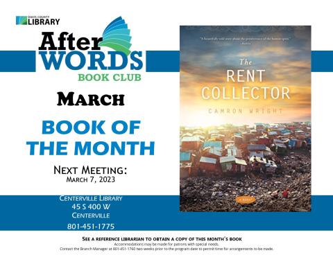 Centerville Bracnh After Words Book Club - Mar. 7 @ 7:00 pm