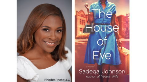 Sadeqa Johnson  virtual author talk on Feb. 28 at 2:00 pm.