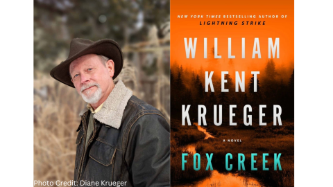 Virtual Author Talk - William Krueger - April 27, 2023 at 6:00 pm.  Register at https://libraryc.org/daviscountylibrary/25390
