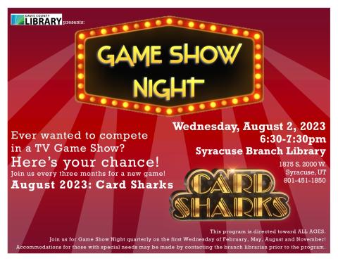 Game Show Night: Card Sharks