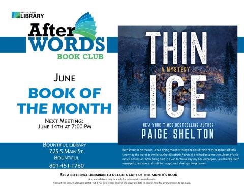 Flyer for June After Words Book Group