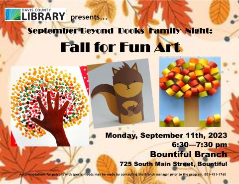 Bountiful Branch September Family Art Night