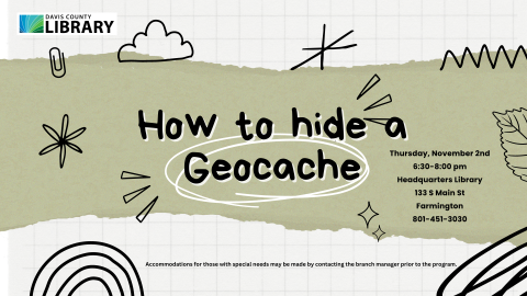 How to hide a Geocache Flyer