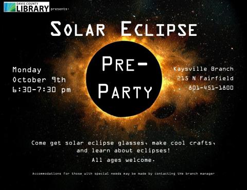 Solar Eclipse Pre-Party