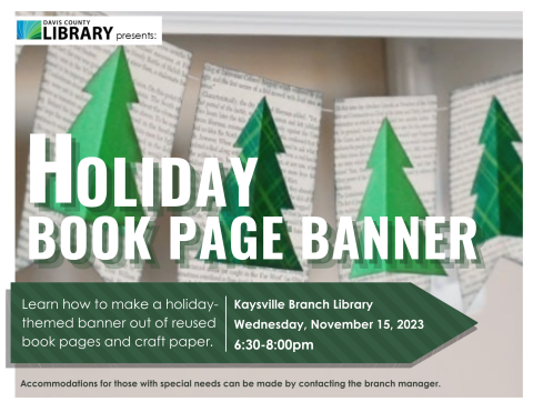 Holiday Book Page Banner