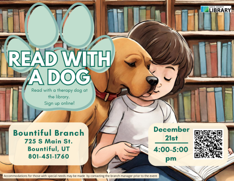 Read with a therapy dog