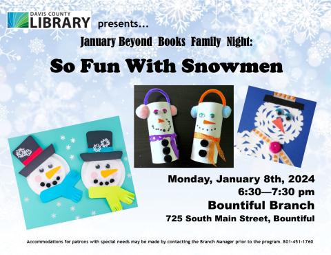 Art night snowman crafts