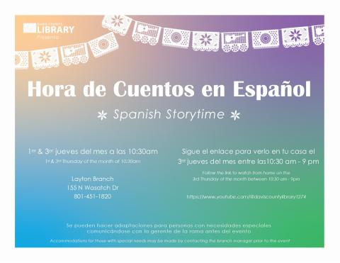 Spanish Storytime Flyer 