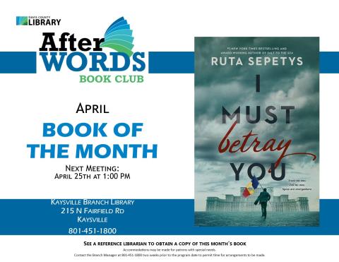 I Must Betray You by Ruta Sepetys