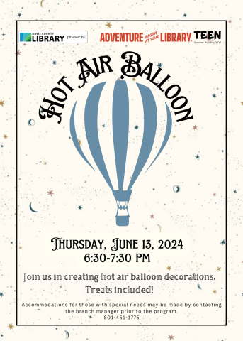 Hot Air Balloon Craft CTV 6/13