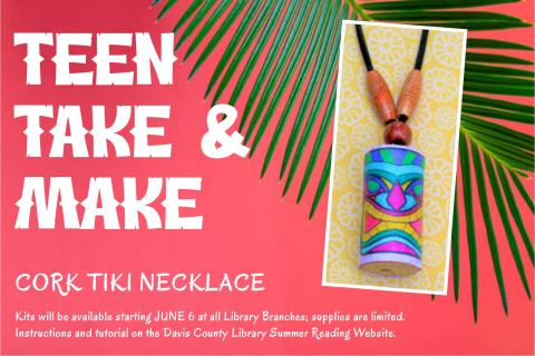 YA Summer Reading Take & Make: Cork Tiki Necklace