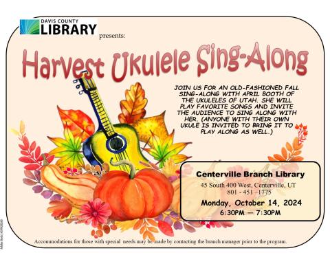 Harvest Ukulele Sing-Along