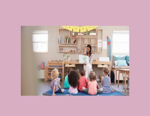 Children being read to