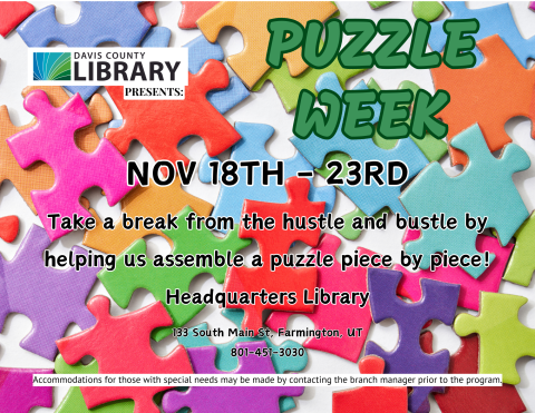 Puzzle week Nov 18th - 23rd, 2024