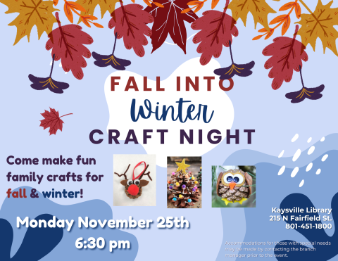 Fall Into Winter Craft Night