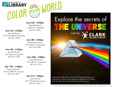 Clark Planetarium flyer