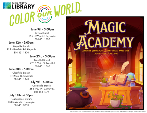 Magic Academy flyer.