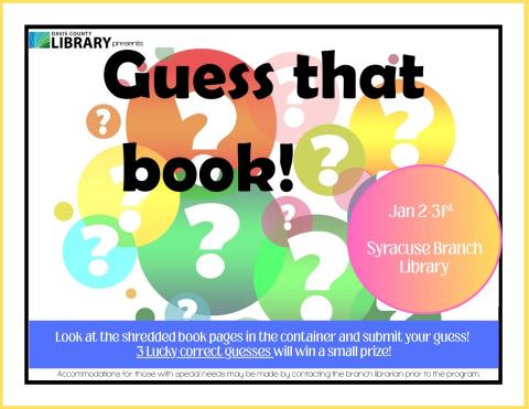 Can you guess the book by it's shredded pages?!