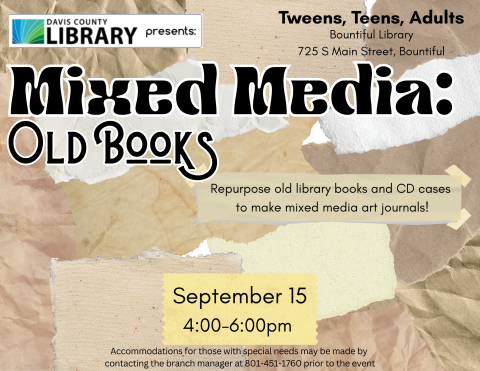 Mixed Media: Old Books Flyer