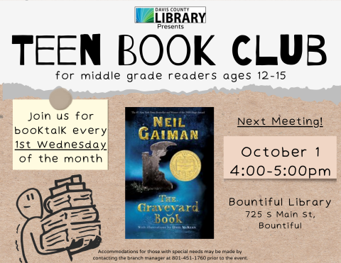 Teen Book Club Flyer