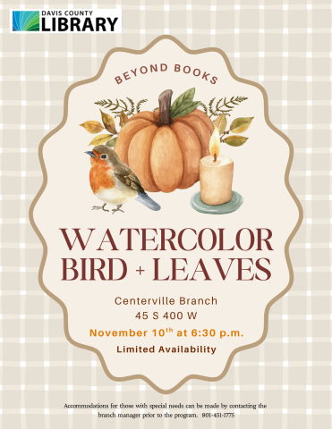 BB CTV watercolor bird + leaves 11/10