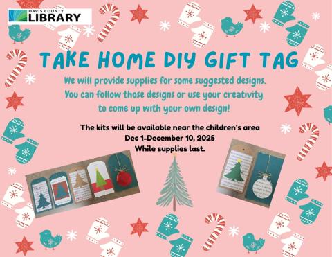 Make a special gift tag for some of the people on your gift list. Grab a kit while supplies last. Use our suggestions or create your own design.