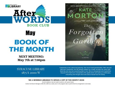 After Words Book Club @ 7pm May 7th- The Forgotten Garden by Kate Morton