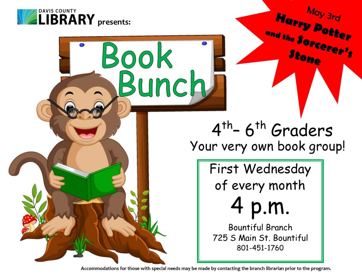 Bountiful Book Bunch - May 3 @ 4:00 pm