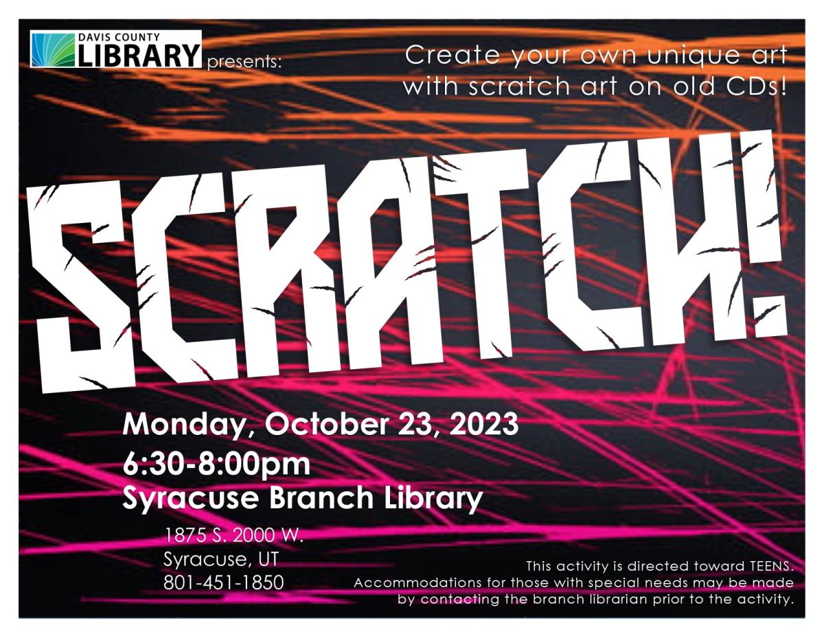 Scratch! Create your own unique art with scratch art on old CDs!