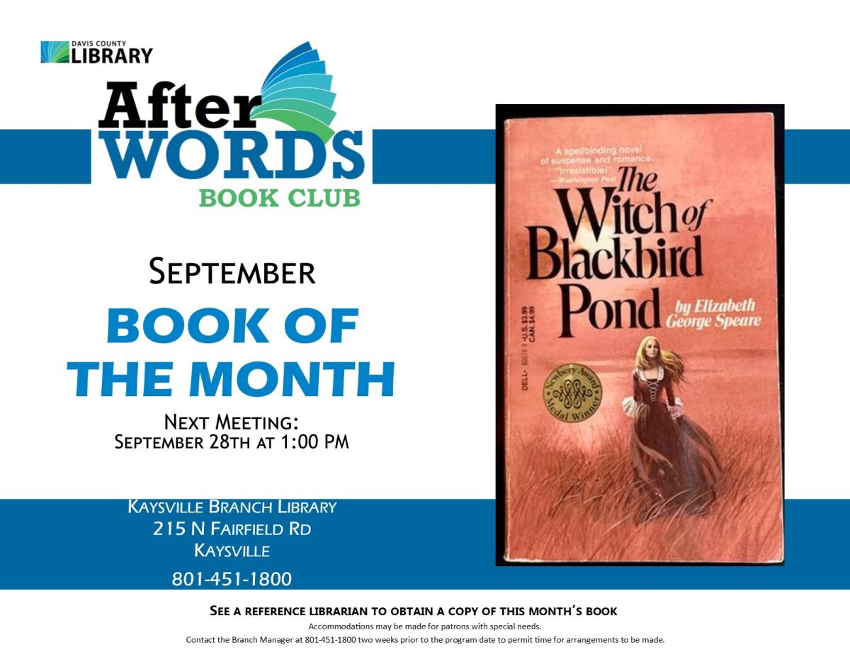 The Witch of Blackbird Pond by Elizabeth George Speare