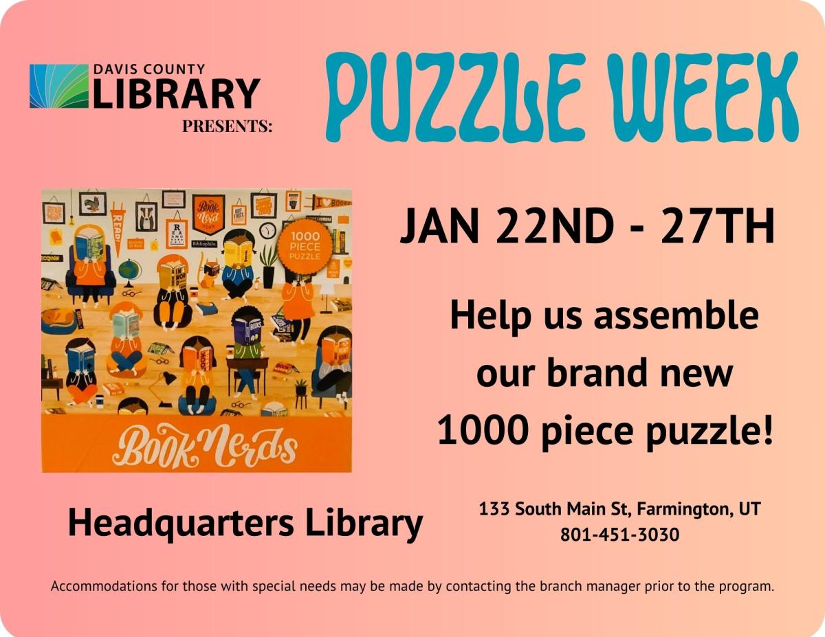 Puzzle week Jan 22nd - 27th, 2024