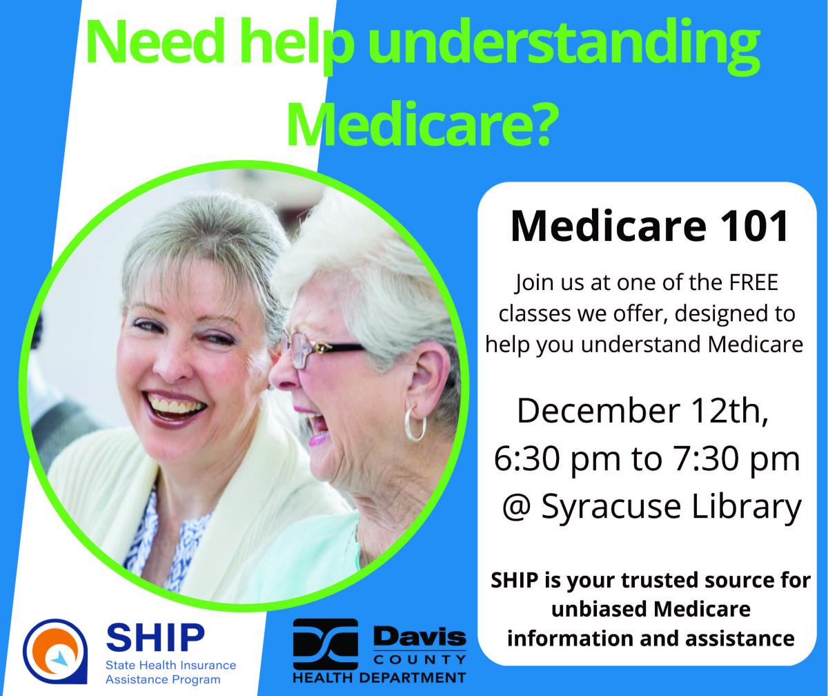 Medicare Workshop Dec. 12 at 6:30 pm at the Syracuse Branch Library