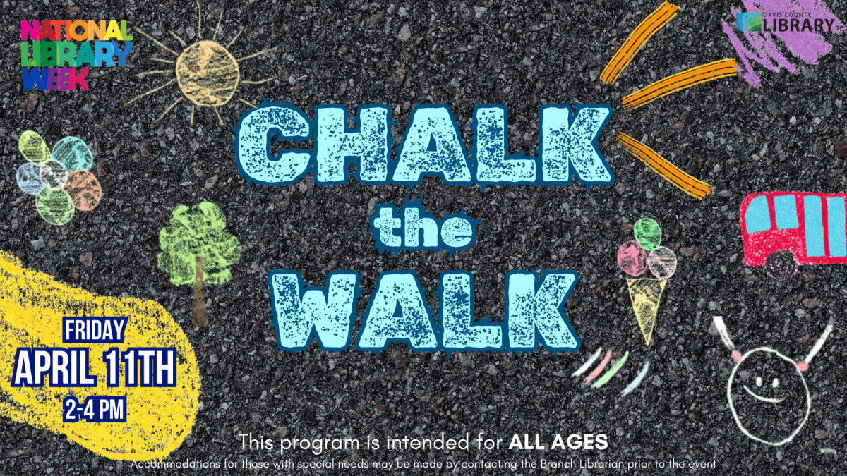 Chalk the Walk program Friday April 11 from 2-4