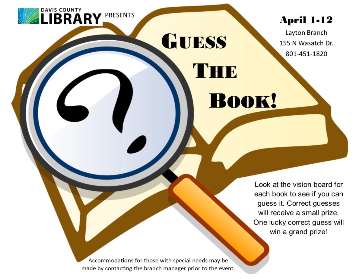 Guess the Book - April 1 - 12