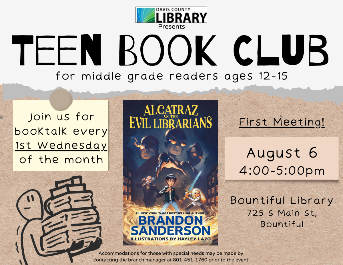 Teen Book Club Flyer