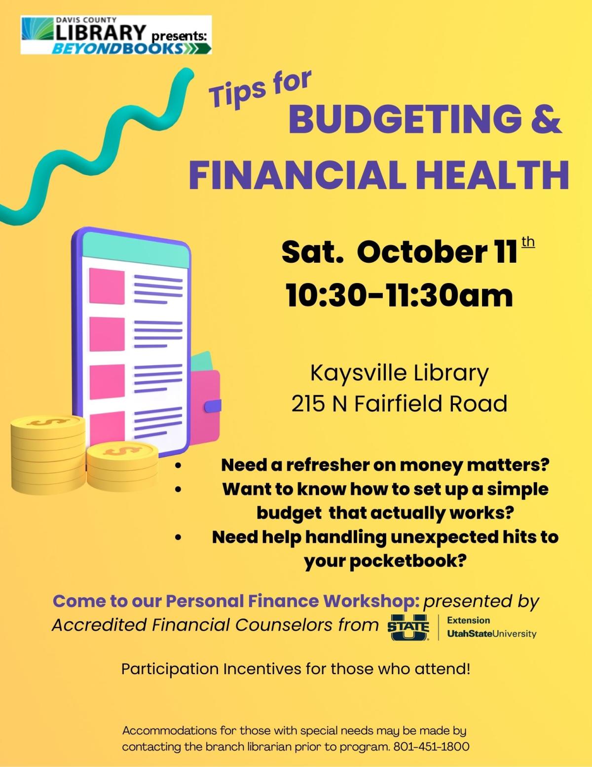 2025 Kaysville financial planning flier